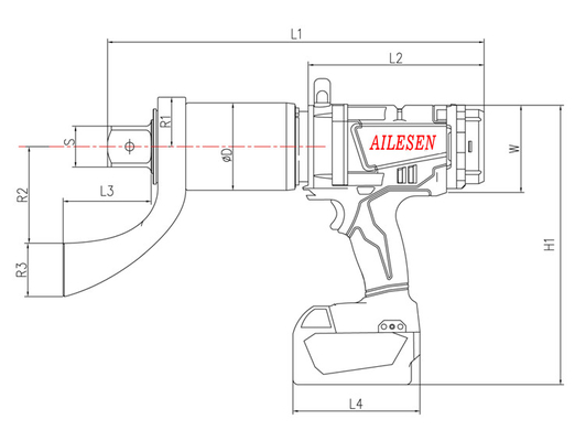 Pistola elettrica della coppia di serraggio della macchina utensile elettrica delle chiavi dinamometriche di serie di ADS